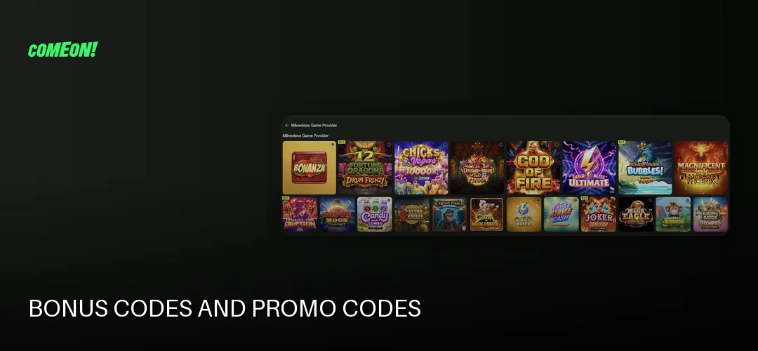 ComeOn! promotional banner