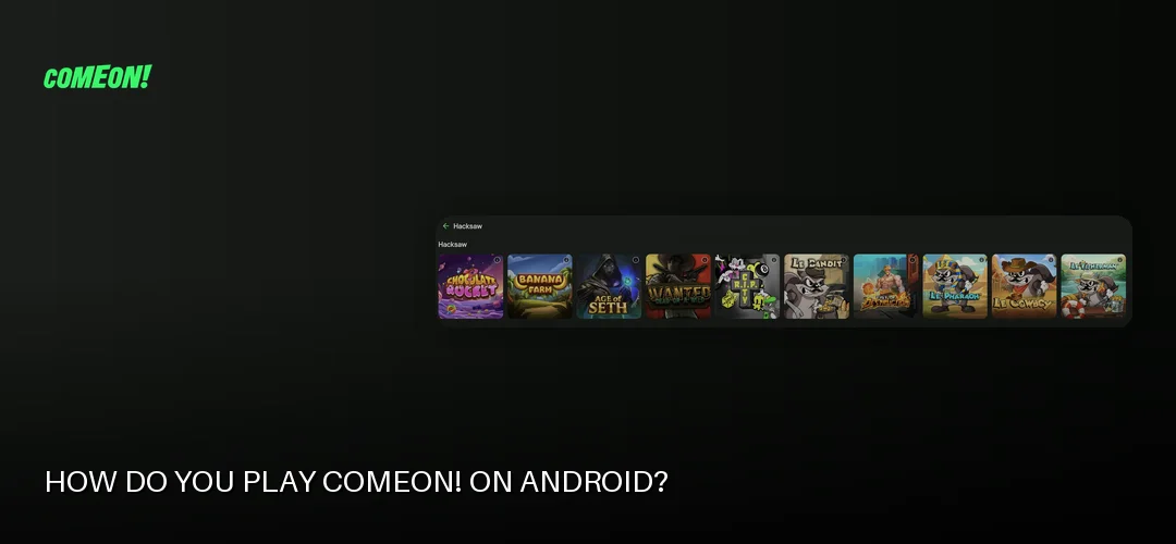 ComeOn! promotional banner