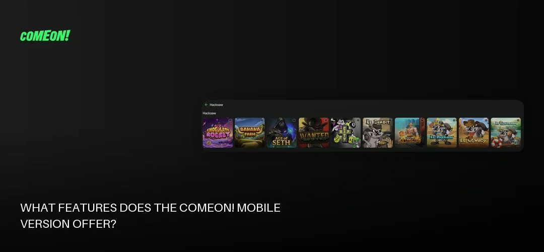 ComeOn! promotional banner